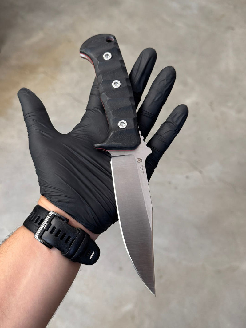 Kzr- Nimbus Sandvik (G10 Black and Red Spacer)