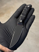 EDC - Mini Sandvik Tactical (Black G10 &amp; Red Spacer + Dragon Scale) 