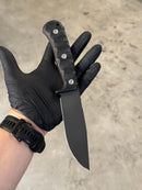 Jagunço Inox Tactical (G10 Preto e Espaçador Vermelho)